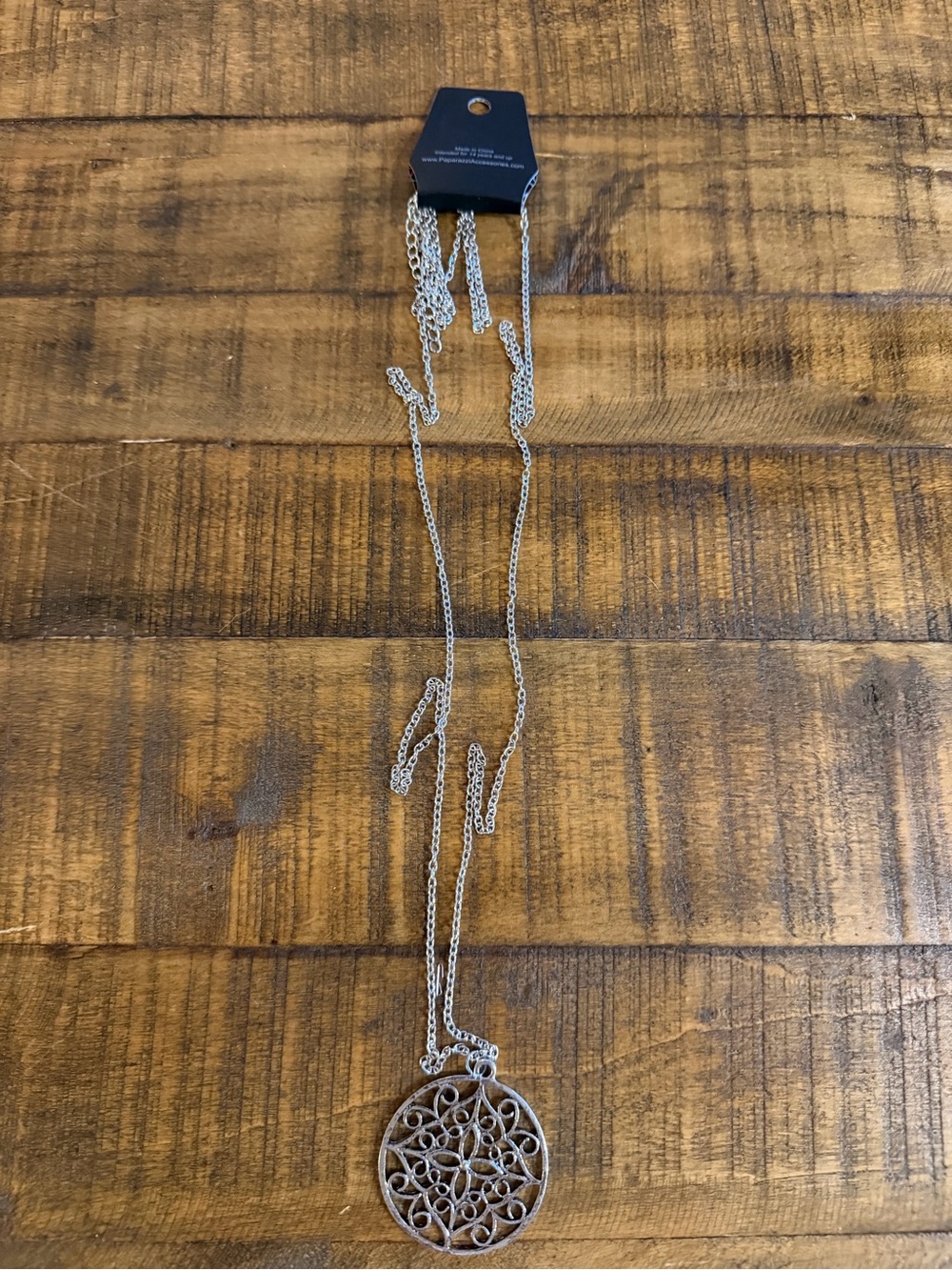 paparazzi Silver Mandala Melody Necklace